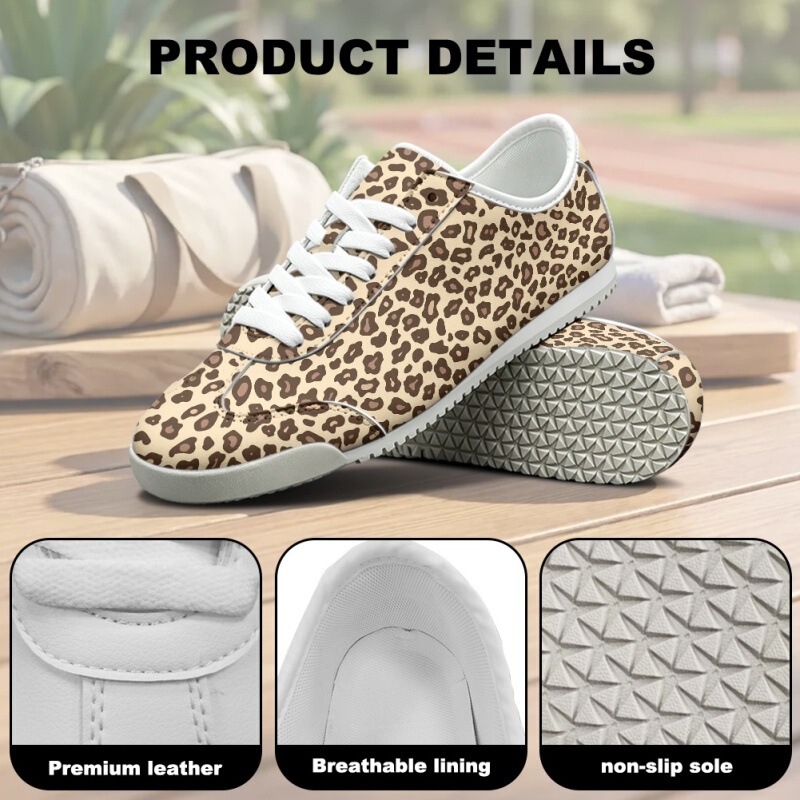 Manufacturer wholesale sports shoes, couple's style women's shoes, fashionable versatile casual shoes, Amazon best-selling leopard print lightweight sneakers Manufacturer wholesale sports shoes, couple's style women's shoes, fashionable versatile casual shoes, Amazon best-selling leopard print lightweight sneakers