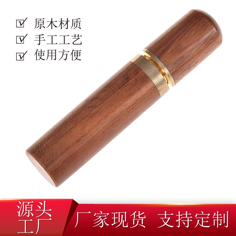 Aguja de coser a mano tubo de almacenamiento de sándalo entrada lateral ciego con aguja de cola dorada herramienta doméstica tubo de almacenamiento de costura caja de costura al por mayor