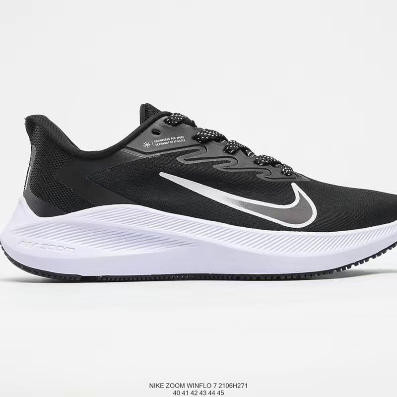 新しい純粋なオリジナル ZOOM WINFLO 7 ムーン着陸 7 男性と女性の靴メッシュ通気性軽量カジュアルスポーツランニングシューズ|undefined