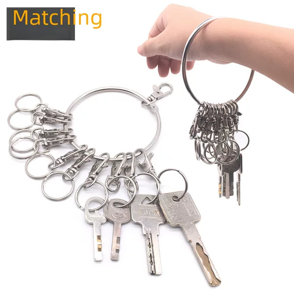 Creative Keychain Multiple Thickened Key Ring Key Plate Warehouse Dormitory Landlord Large Key Chain Hanging Ring Quick Buckle