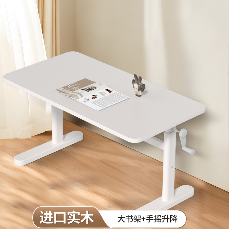 Direct Selling Children's Study Table Large White Table Writing Table Student Manual Liftable Home Computer Table and Chair Office Desk and Chair