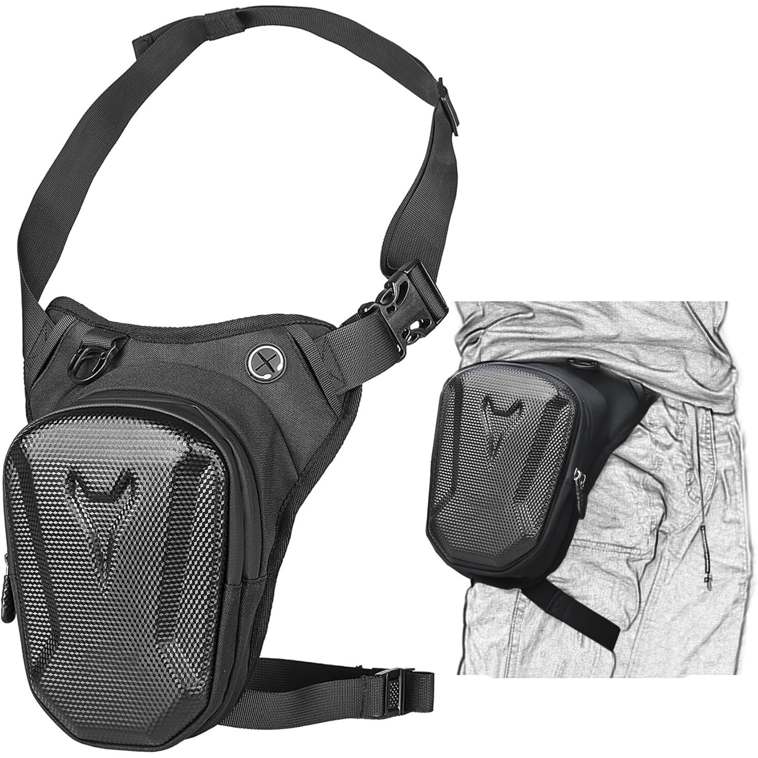 Bolsa de motocicleta, locomotora multifuncional, cintura impermeable, bolsa de tramo inclinada al aire libre, bolsa táctica, bolsa de pierna, bolsa de viaje