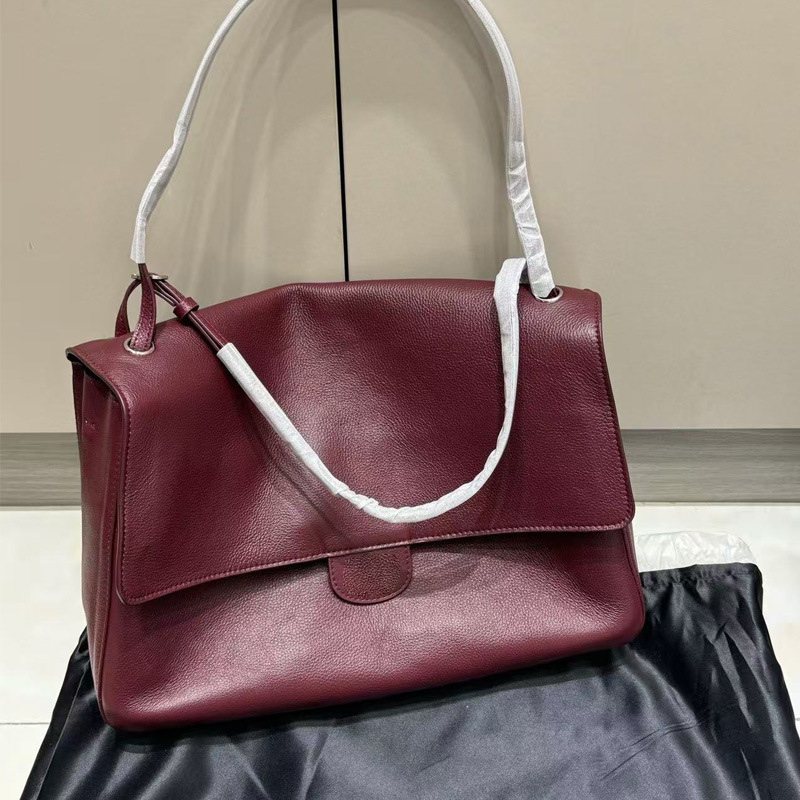 26s new model lychee pattern cowhide women's bag cf maxi airport bag large capacity shoulder underarm bag commuter women's bag