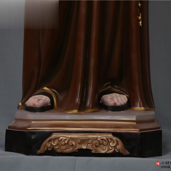 160cm de San Antonio San Antonio adornos escultura de vidrio de fibra de vidrio decoración de la iglesia