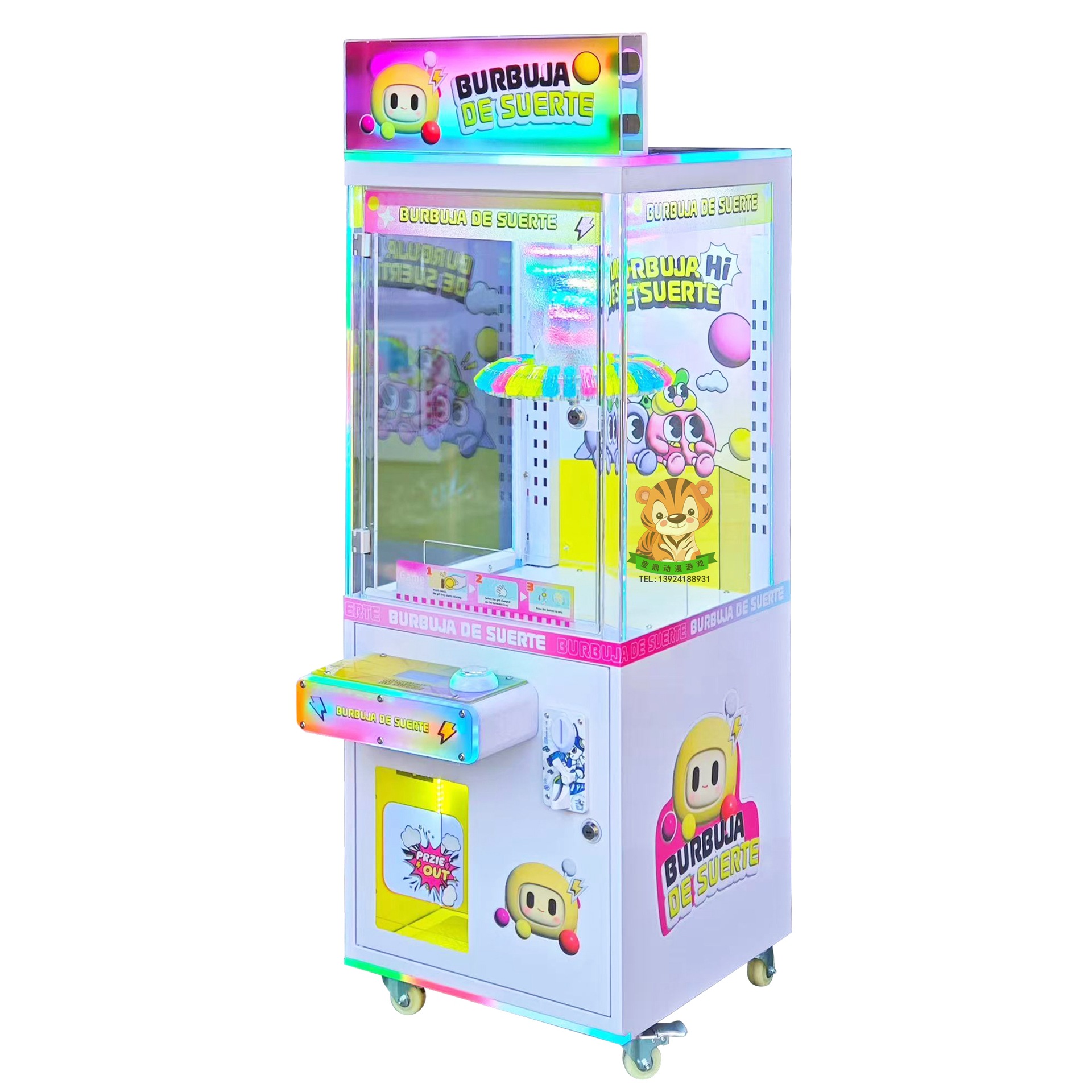 El nuevo fabricante de la fuente de la máquina de clip utiliza monedas para mayoristas, pegatinas para niños, clips para bocadillos, máquina de regalo, máquina de garras