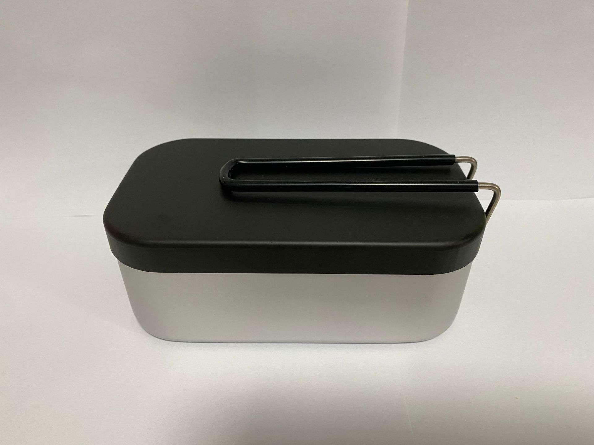 Camping al aire libre vajilla aluminio almuerzo caja portátil plegable japonés cuadrado almuerzo caja de almuerzo logotipo personalizado