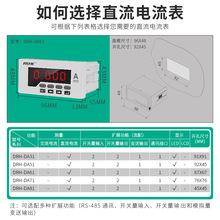 单相直流电流表48*96数字智能数显表变频器转速表电机线速表