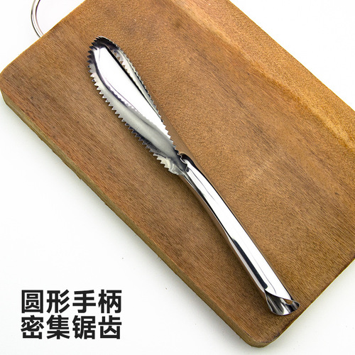 Stainless steel fish scaler, household kitchen small tool, fish scale scraper, fish scale removal tool, fish scaler, large and medium size