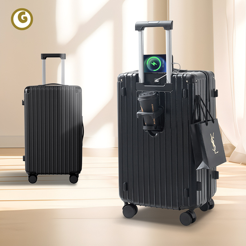 Maleta de alto valor 2024 nueva caja con ruedas multifuncional de 20 pulgadas caja de contraseña de rueda silenciosa de gran capacidad de 24 pulgadas