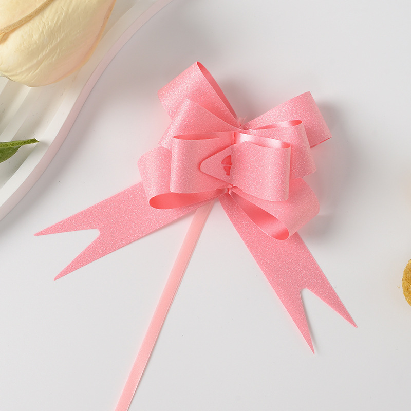 Nuevo 18 diamante cruzado macarón arco de cristal mano flores de Navidad regalos de flores embalaje de flores de dibujo