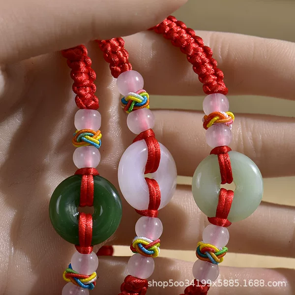 Red String Safety Buckle Bracelet for Children, Couple Jewelry, Yiwu Small Commodity Wholesale Two Yuan Store Supply