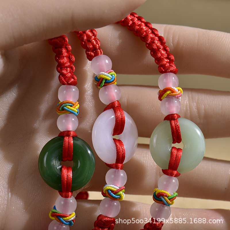 Red String Safety Buckle Bracelet for Children, Couple Jewelry, Yiwu Small Commodity Wholesale Two Yuan Store Supply