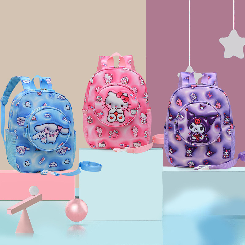 Mochila de jardín de infantes para niños y niñas, bolsas lindas, mochila de dibujos animados para niñas, Kulomi