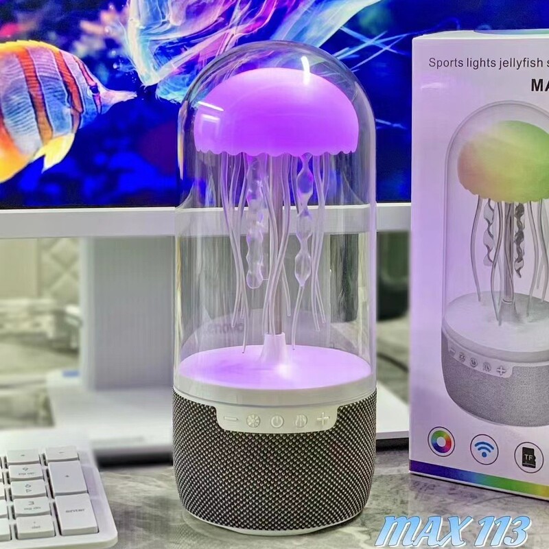 Cross-Border New Model Jellyfish Max116 Bluetooth Speaker That Moves with the Music, Bluetooth Rhythm Speaker, Desktop Ambient Light for Home Use Cross-Border New Model Jellyfish Max116 Bluetooth Speaker That Moves with the Music, Bluetooth Rhythm Speaker, Desktop Ambient Light for Home Use