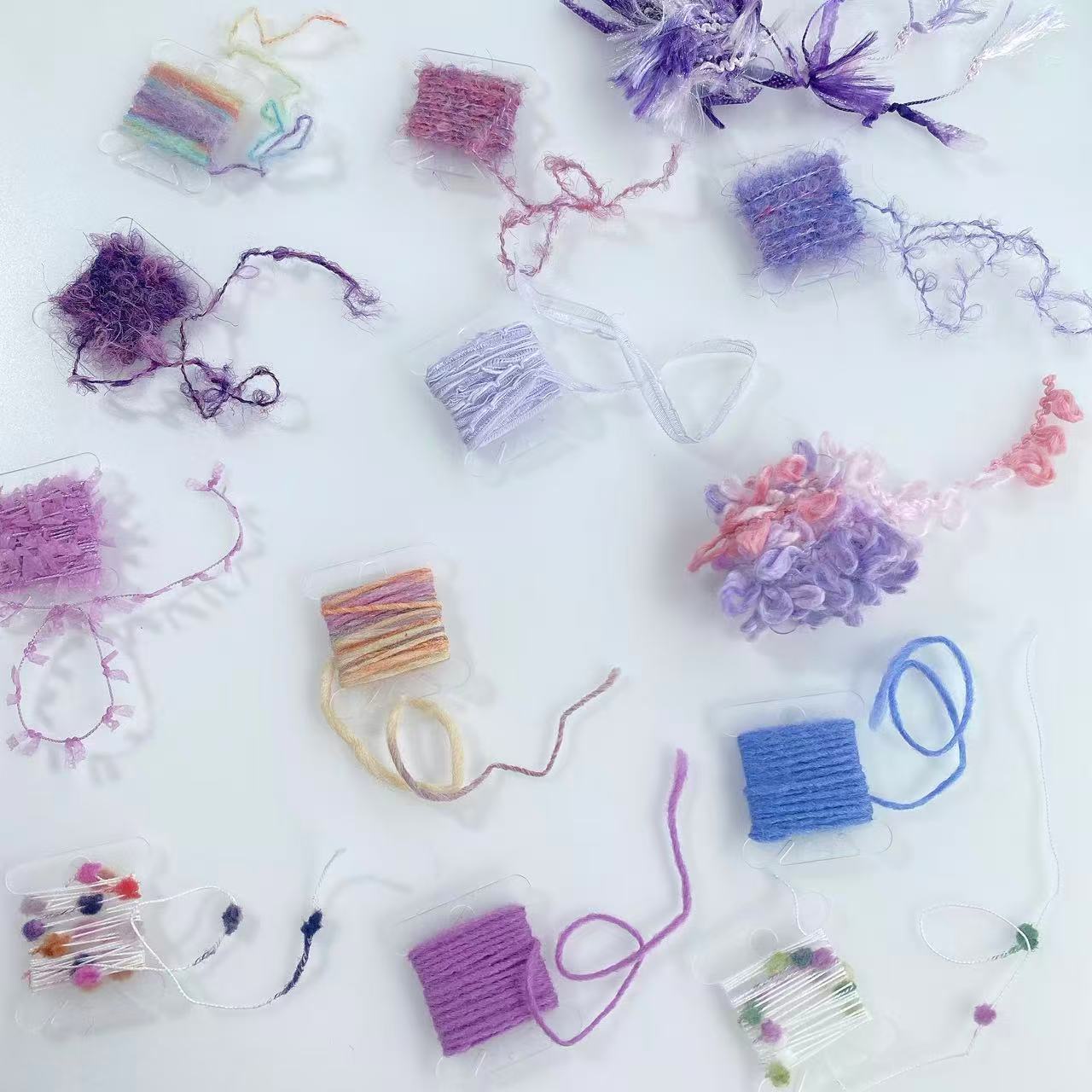 兰紫色系摄影道具小样发绳文玩头饰礼品包装辅料饰品设计DIY配件