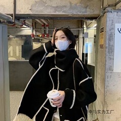 2025秋冬新款赫本风小香风毛呢大衣设计感加厚中长款高级感气质