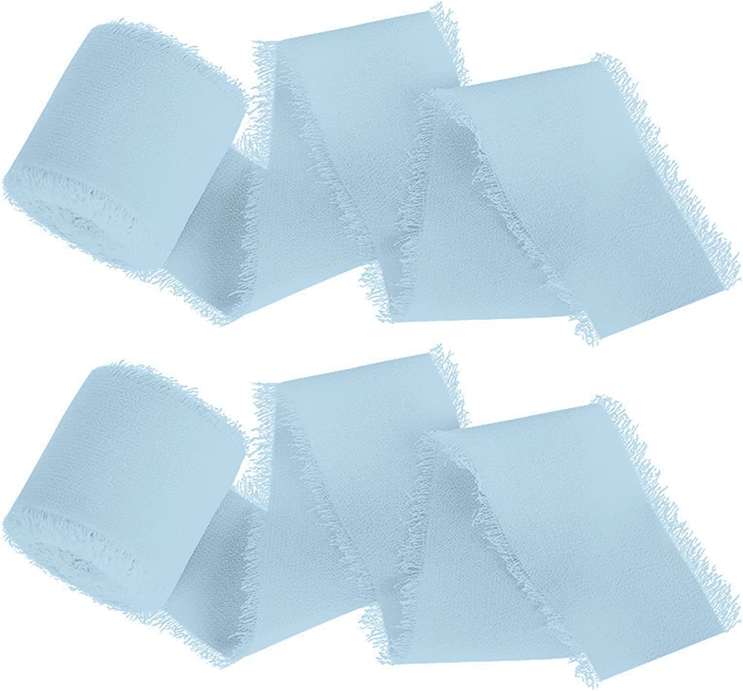 INS deshilachado gasa cinta ramo de la boda borla cinta arco decoración hilo de nieve tira de tela de seda