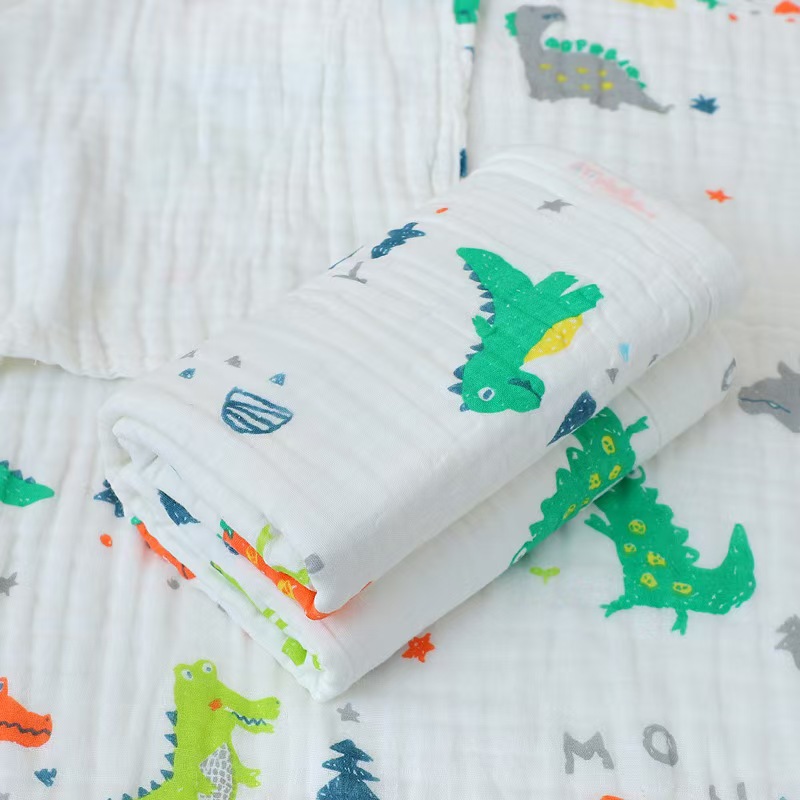 Toallas de gaza para bebés de seis capas de espuma de alta densidad para niños, toallas de baño para bebés, toallas de almuerzo para niños image 31