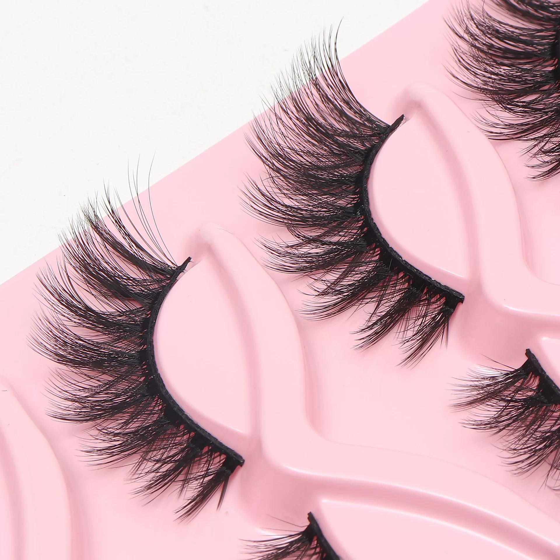 False Eyelashes Cat-Eye 3D, European Style, Assorted Styles (Multiple Specifications)