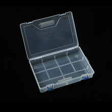 透明塑料盒双扣10格空盒储物盒家居生活用品饰品桌面收纳盒批发