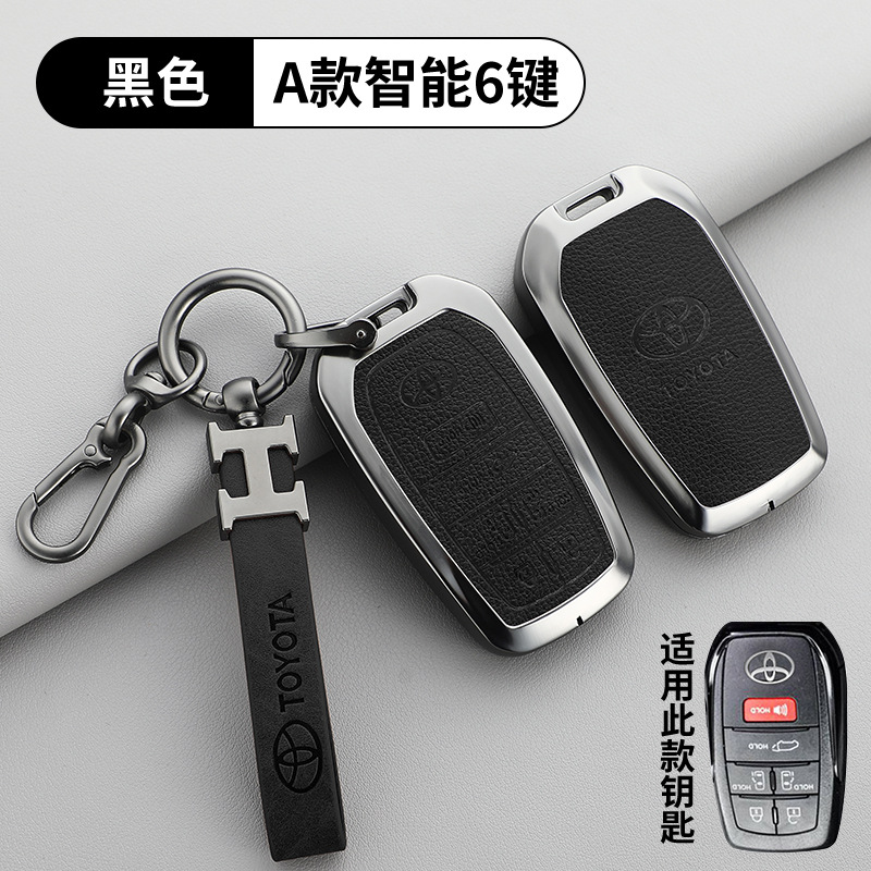 토요타 A타입 6버튼 블랙 + H 가죽 스트랩 + 말굽 버클