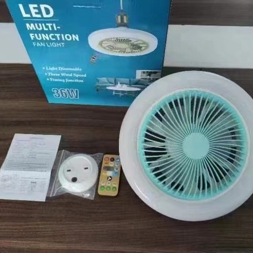 Fan lamp  new style bedroom restaurant energy-saving lamp e27 screw base dimmable led ceiling fan lamp 