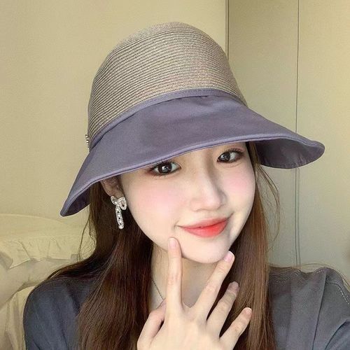 2024 Fashion Summer Women's Summer Sunshade Sun Hat with Wide Brim, Versatile UV Protection, Trendy and Wholesale