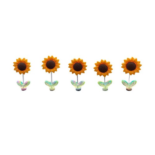 Cute shaking head sunflower car shaking head ornaments healing fresh flowers car center console rearview mirror decorations