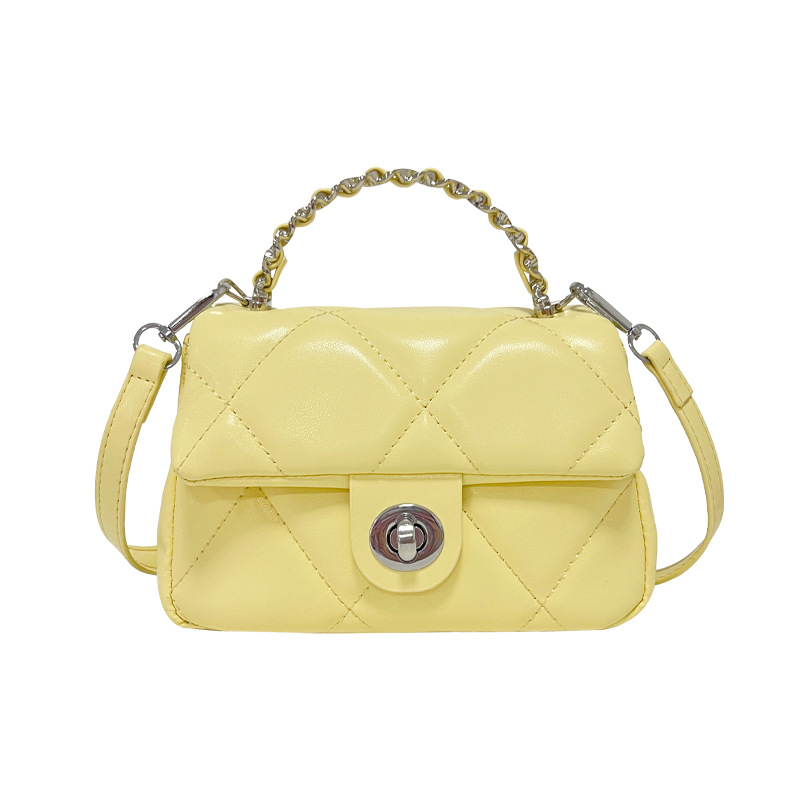 Bolso de mano popular de este año 2025 verano nuevo bolso de mujer pequeño bolso de hombro de cadena de viento fragante bolso de mensajero de hilo bordado de diamantes