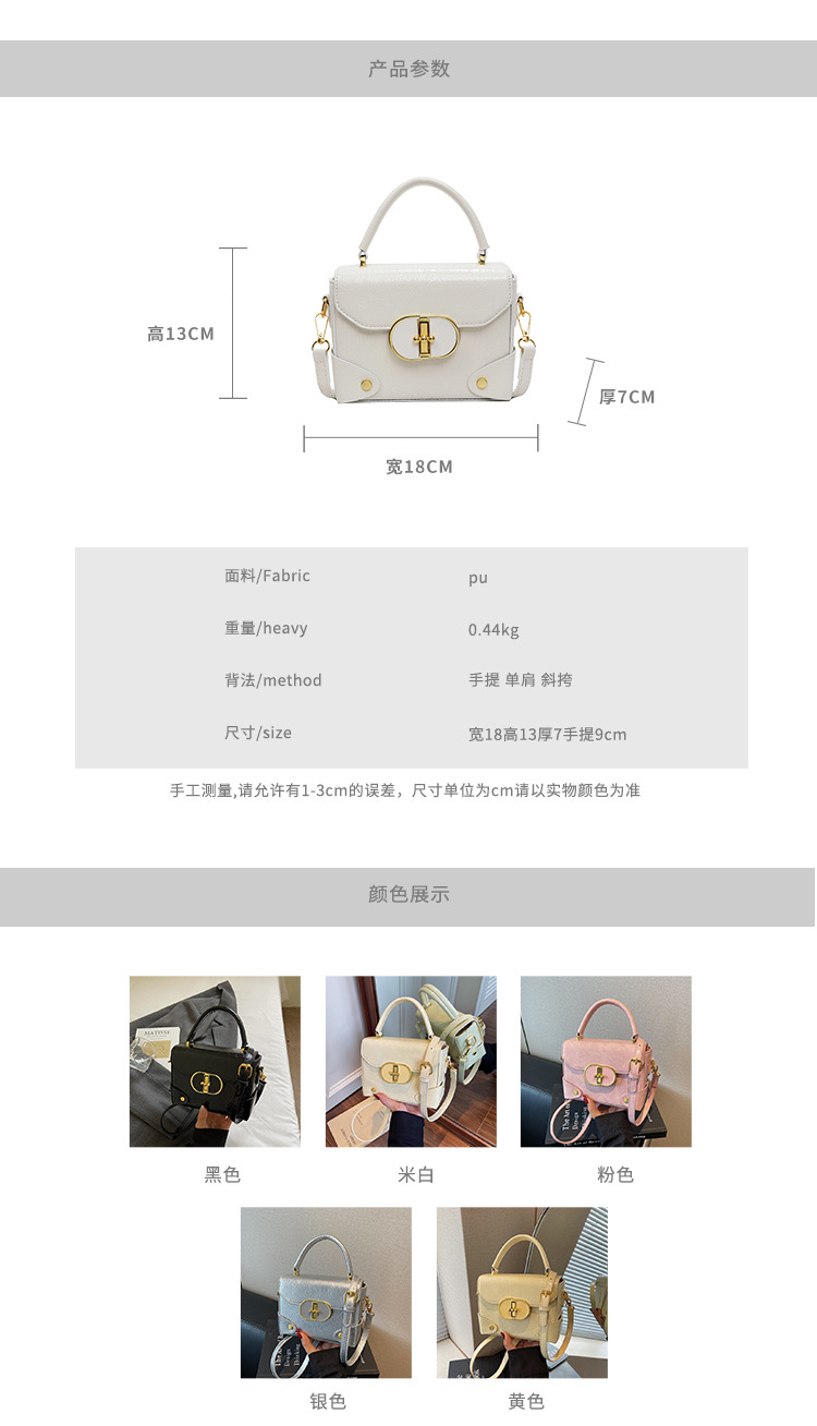 This year, the trendy square box bag for women in 2025 is a new, fashionable, versatile and high-quality single-shoulder crossbody bag details Picture