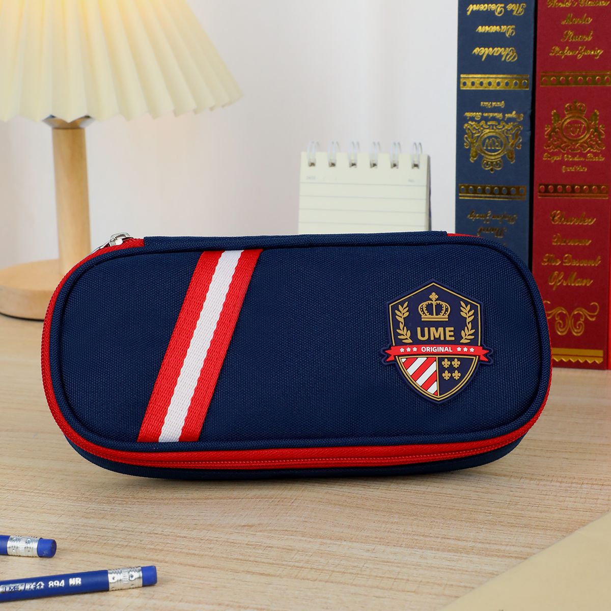 OurGame LME England Learn Pa series capacity Pencil bag Boys and girls pupil Middle school student Stationery bags Pencil case