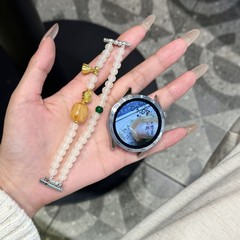 適用華為gt5バンド女子新gt4ビーズwatch4proレディースwatch3proファッション女子GT