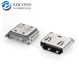 ����HDMI 19Pĸ��180����ʽ���H=11.30mm���~���_DIP Ǥ������