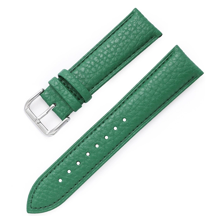Soft waterproof leather watch strap, wholesale, genuine leather, 24mm