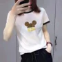中年短袖显瘦撞色t恤