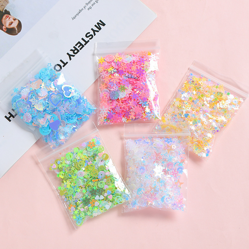 diy cream glue macaron laser sequins handmade mobile phone shell epoxy flow hemp filled glitter reflector