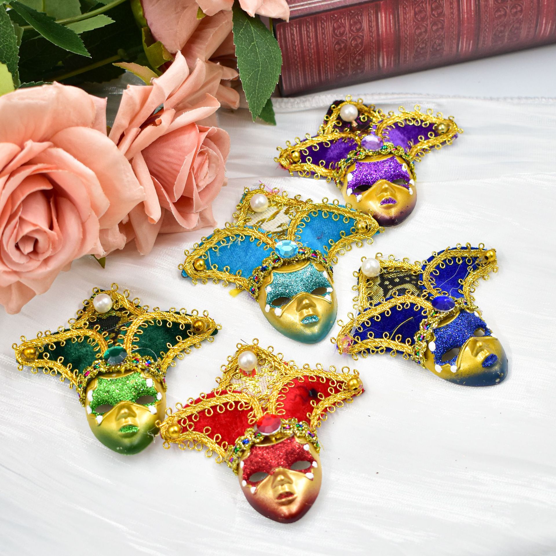 Venecia de alta calidad pegatinas de refrigerador pegatinas nuevas mini-magnéticas lindas máscaras de payaso faciales fabricantes al por mayor