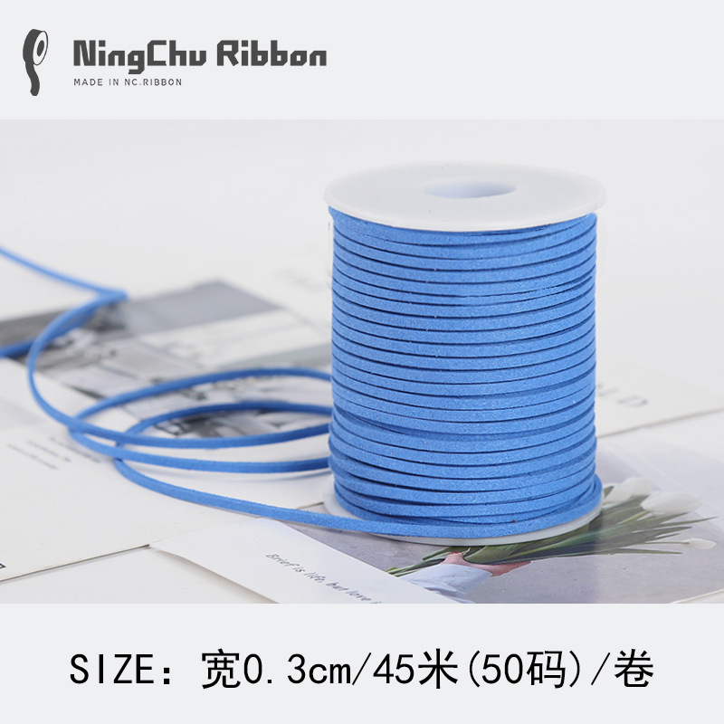 Coreano terciopelo deerskin cuerda floral terciopelo cinta ramo fresco cinta DIY regalo vaca cadena regalo decoración de la torta