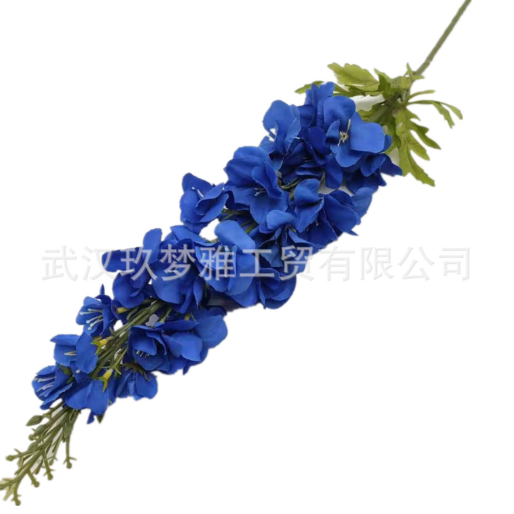 仿真欧式秋色大飞燕草 紫罗兰商场酒店礼堂舞台布景人造假花