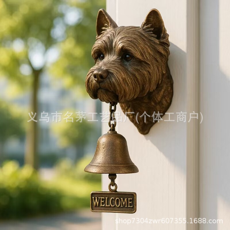 跨境新品Basset Hound Welcome Doorbell 动物系列欢迎光临门铃|undefined