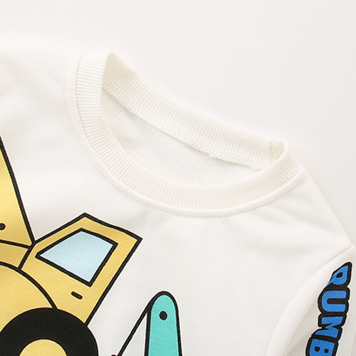 malwee boys sweatshirt autumn new handsome printed European and American long-sleeved children's bottoming shirt