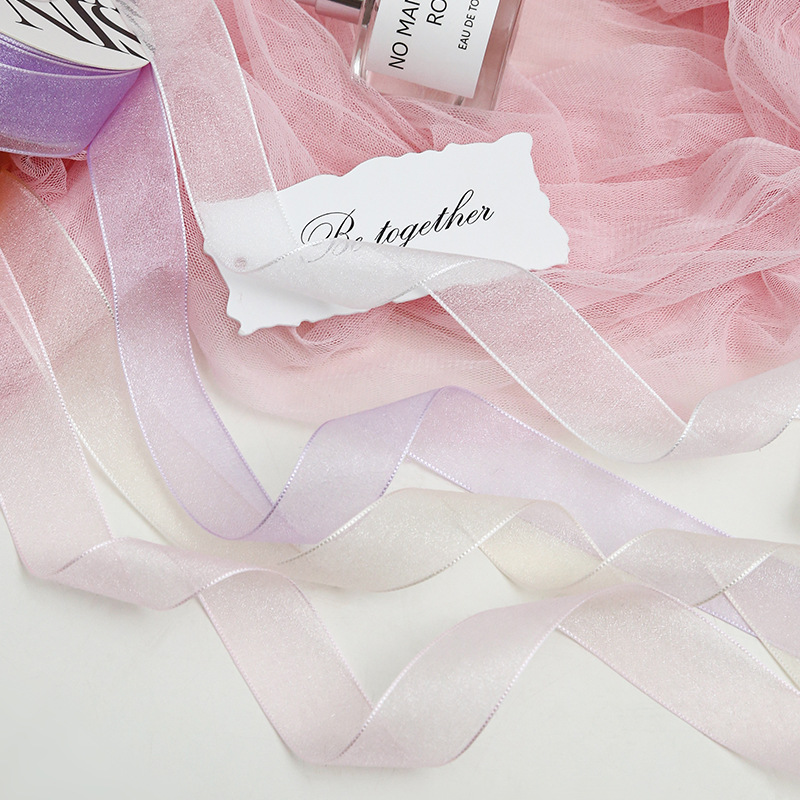 Hielo y nieve cinta de hilo flor de regalo embalaje cinta ramo cinta cinta horneado cinta de hilo de cola de pescado caja de regalo material decorativo