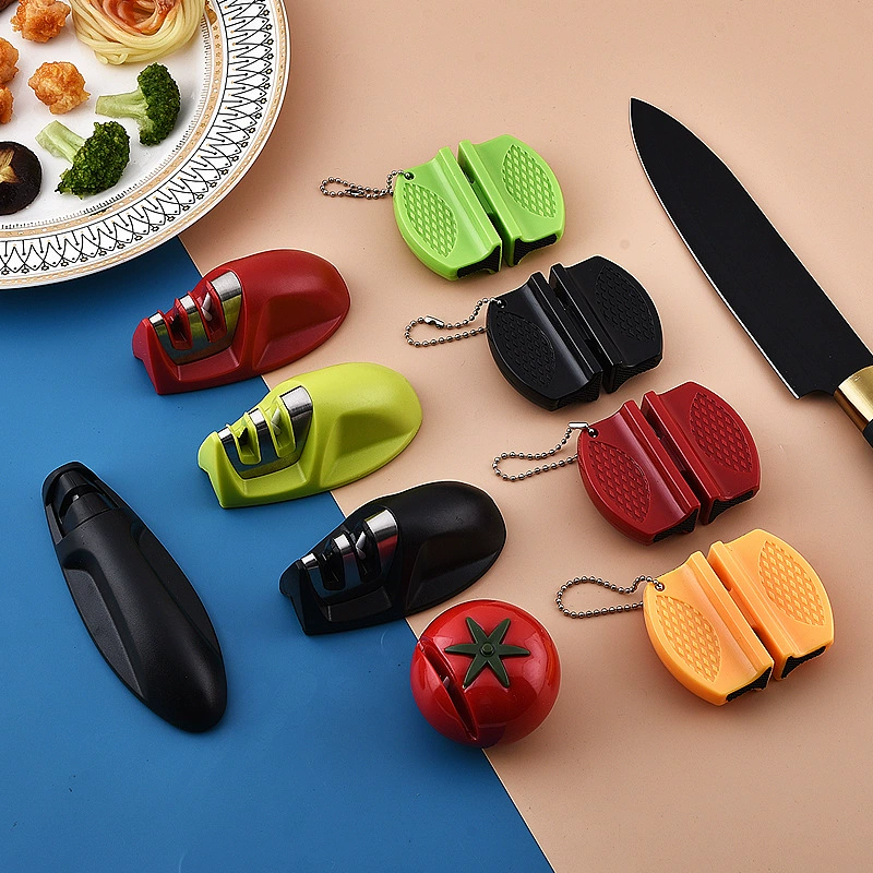 Creative Cartoon Mouse Cherry Blossom Whetstone Home Convenient Knife Sharpener Kitchen Knife Sharpener Scissors Mini Knife Sharpener