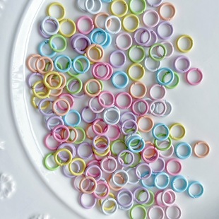 8mm�ǹ�ɫ�]��Ȧ��ɫ�pȦ耳�Ȧ ������֙C�DIY�ֹ��Ʒ����