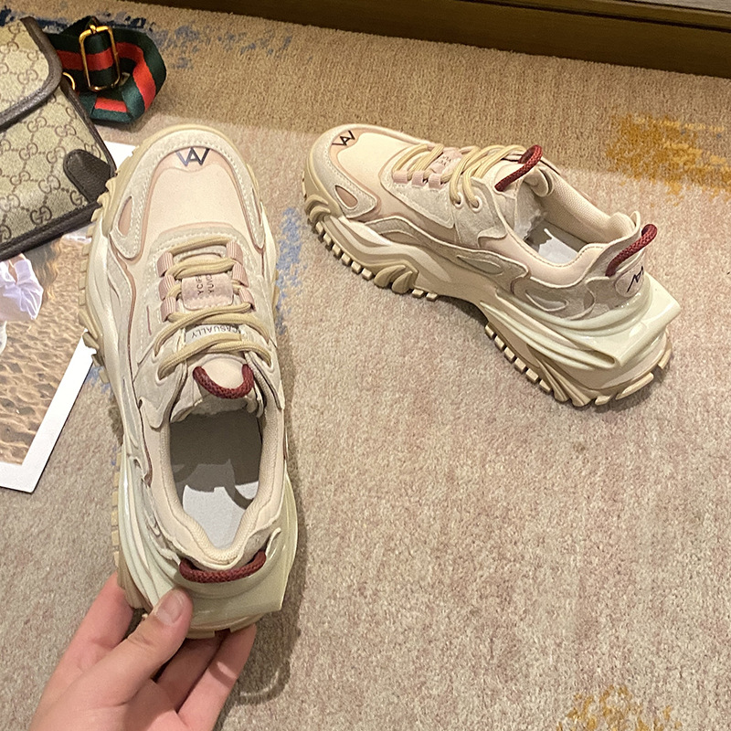 Internet Celebrity Dicken Sohlen Transparent Mesh Einzelnen Schuhe Frühjahr Neue Retro Casual Alte Schuhe Frauen S Ins Flut Plus Samt turnschuhe_voghion.com