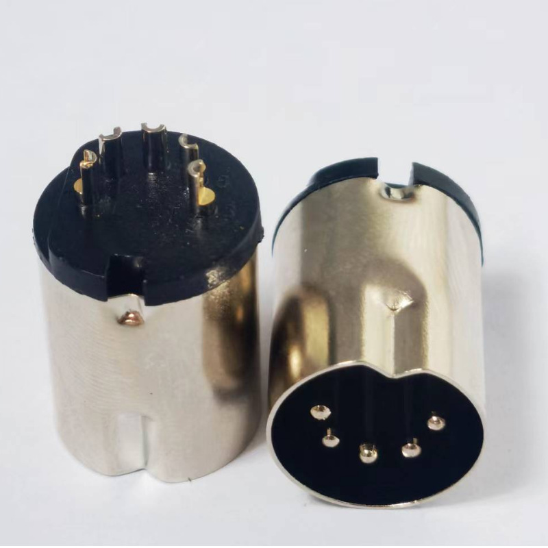 源头厂家大DIN5P公头长沟插座连接插头大DIN 连接器