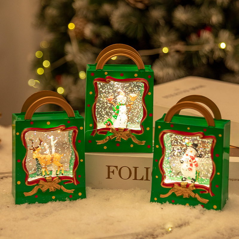 新しい国境を越えたクリスマス装飾品雪雪クリスマスプレゼント箱クリスマス水球灯創意クリスマスプレゼント|undefined