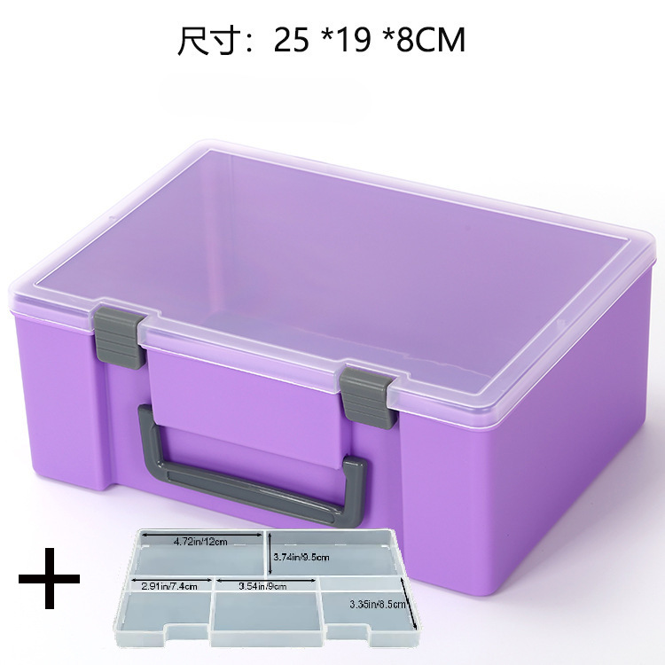 厚い内托楽高ロボット専用部品収納ケース手持ち式透明分格玩具五金部品ケース|undefined
