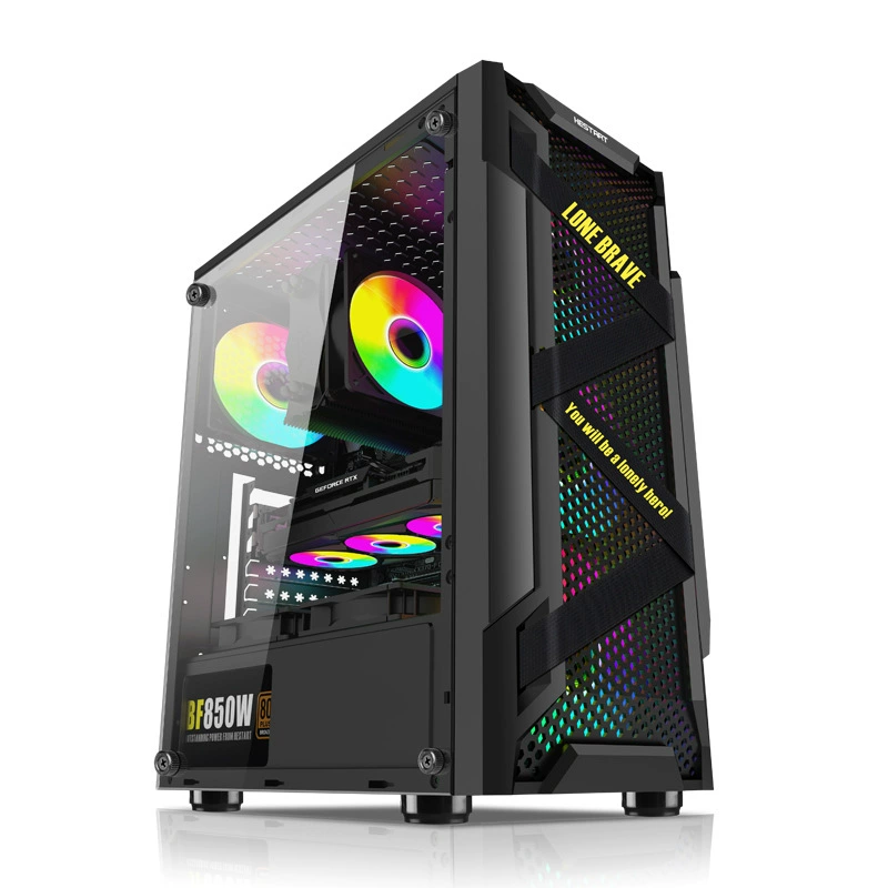 Корпус игрового ПК Lonely Brave MINI, с tempered glass боковой, поддержка ATX/MATX, алюминиевый сплав