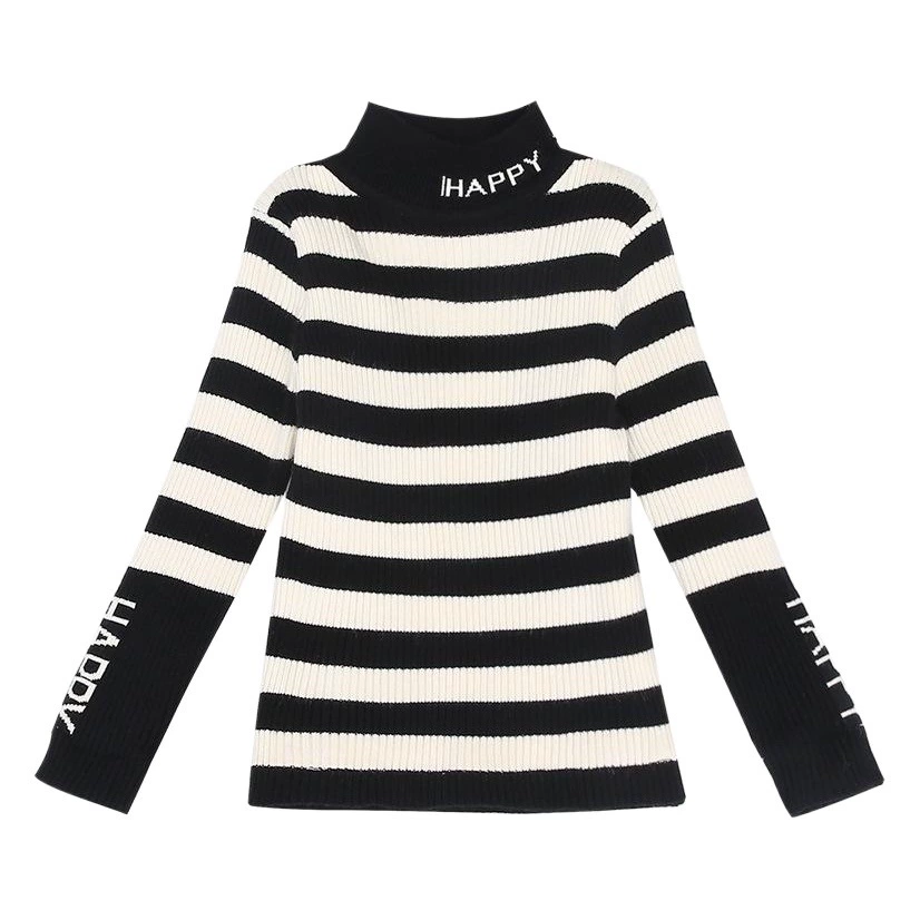 Свитер для девочек 2023, новая стильная детская Базовая рубашка, осенне-зимняя утепленная детская одежда с высоким воротником и флисовой подкладкой